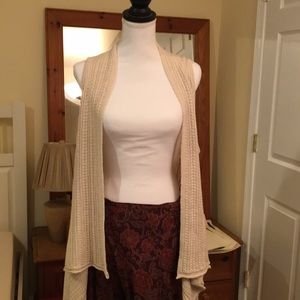 J.jill cable knit waistcoat vest